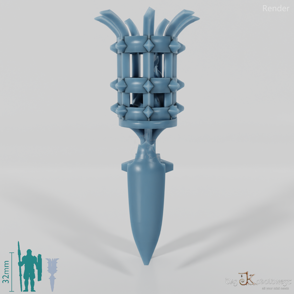 Lantern - wall lantern with metal basket 01