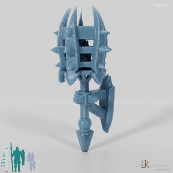 Lantern - wall lantern with metal basket 02