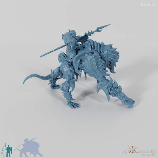 Ork - Grishug auf Wolfsmonstrum