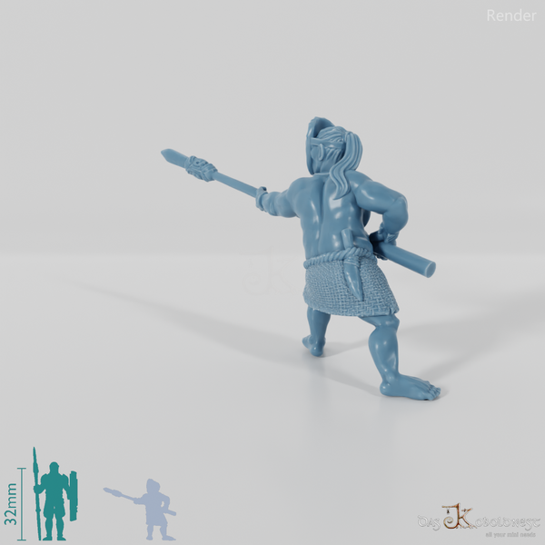 Waldmenschen-Speerkämpfer A